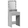 Mesa de tocador con luces LED en Gris Sonoma - 50x41x135 cm de , Tocadores para dormitorios - Ref: Foro24-865123, Precio: 93,...