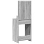 Mesa de tocador con luces LED en Gris Sonoma - 50x41x135 cm de , Tocadores para dormitorios - Ref: Foro24-865123, Precio: 93,...