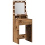 Mesa de Tocador  con Luces LED - Madera Vieja, 50x41x135 cm | Foro24.es | Tu tienda online para hogar, jardín y más Foro24.es