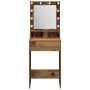 Mesa de Tocador  con Luces LED - Madera Vieja, 50x41x135 cm | Foro24.es | Tu tienda online para hogar, jardín y más Foro24.es