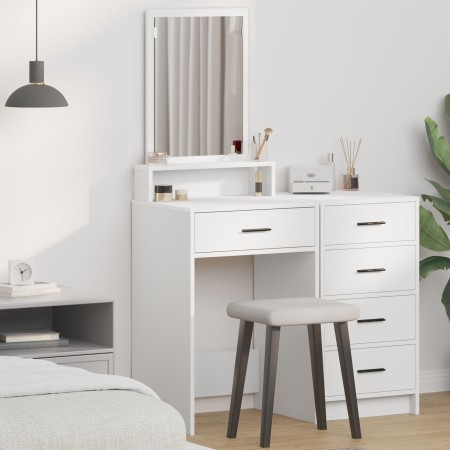 Tocador con Cajones en Blanco 50x41x140 cm de , Tocadores para dormitorios - Ref: Foro24-865127, Precio: 77,59 €, Descuento: %