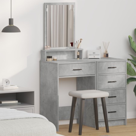 Toallero con cajones Gris Concreto 50x41x140 cm de , Tocadores para dormitorios - Ref: Foro24-865130, Precio: 77,00 €, Descue...