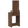 Tocador con Cajones de Madera de Roble Marrón 50x41x140 cm de , Tocadores para dormitorios - Ref: Foro24-865133, Precio: 80,6...