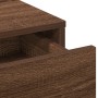 Tocador con Cajones de Madera de Roble Marrón 50x41x140 cm de , Tocadores para dormitorios - Ref: Foro24-865133, Precio: 80,6...