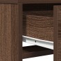 Tocador con Cajones de Madera de Roble Marrón 50x41x140 cm de , Tocadores para dormitorios - Ref: Foro24-865133, Precio: 80,6...