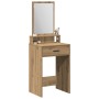Mesita de maquillaje con cajones de roble artesanal 50x41x140 cm de , Tocadores para dormitorios - Ref: Foro24-865135, Precio...