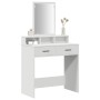 mesa de tocador con cajones Blanca 79x41x140 cm de , Tocadores para dormitorios - Ref: Foro24-865136, Precio: 97,96 €, Descue...