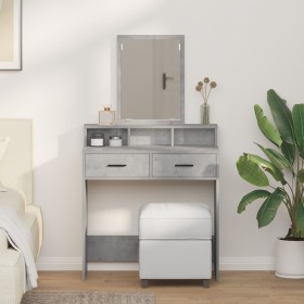 Comprar Mesa de tocador con cajones Gris Concreto