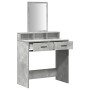 Mesa de tocador  con cajones Gris Concreto 79x41x140 cm | Foro24.es | Tu tienda online para hogar, jardín y más Foro24.es