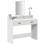 Mesita de tocador blanca con cajones 100x41x140 cm de , Tocadores para dormitorios - Ref: Foro24-865145, Precio: 111,49 €, De...