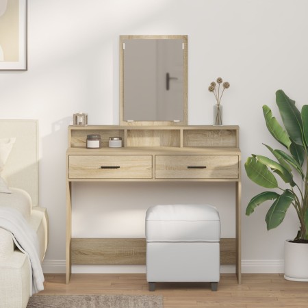 Mesa de Tocador  con Cajones Roble Sonoma 100x41x140 cm | Foro24.es | Tu tienda online para hogar, jardín y más Foro24.es