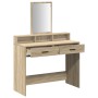 Mesa de Tocador  con Cajones Roble Sonoma 100x41x140 cm | Foro24.es | Tu tienda online para hogar, jardín y más Foro24.es