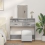Mesa de Tocador  con Cajones en Gris Concreto 100x41x140 cm | Foro24.es | Tu tienda online para hogar, jardín y más Foro24.es