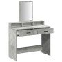 Mesa de Tocador  con Cajones en Gris Concreto 100x41x140 cm | Foro24.es | Tu tienda online para hogar, jardín y más Foro24.es