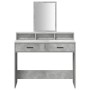 Mesa de Tocador  con Cajones en Gris Concreto 100x41x140 cm | Foro24.es | Tu tienda online para hogar, jardín y más Foro24.es