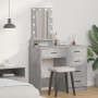 Mesa de Maquillaje con Luces LED Gris Concreto 50x41x140 cm de , Tocadores para dormitorios - Ref: Foro24-865157, Precio: 92,...