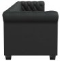 Sofás Chesterfield de 2 y 3 plazas cuero sintético negro en Sofás | Comprar online en Foru.es