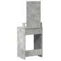 Mesa de Maquillaje con Luces LED Gris Concreto 50x41x140 cm de , Tocadores para dormitorios - Ref: Foro24-865157, Precio: 92,...