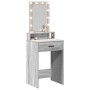 Mesa de tocador  con luces LED en Gris Sonoma 50x41x140 cm | Foro24.es | Tu tienda online para hogar, jardín y más Foro24.es