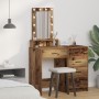 Mesa de tocador con luces LED Madera vieja 50x41x140 cm de , Tocadores para dormitorios - Ref: Foro24-865161, Precio: 92,84 €...