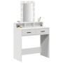 Tocador LED Blanco 79x41x140 cm de , Tocadores para dormitorios - Ref: Foro24-865163, Precio: 120,03 €, Descuento: -5%%