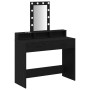 Mesa de tocador  con luces LED, Roble Negro, 100x41x140 cm | Foro24.es | Tu tienda online para hogar, jardín y más Foro24.es