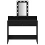 Mesa de tocador  con luces LED, Roble Negro, 100x41x140 cm | Foro24.es | Tu tienda online para hogar, jardín y más Foro24.es