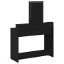 Mesa de tocador  con luces LED, Roble Negro, 100x41x140 cm | Foro24.es | Tu tienda online para hogar, jardín y más Foro24.es