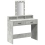 Mesa de Tocador  con luces LED Gris concreto 100x41x140 cm | Foro24.es | Tu tienda online para hogar, jardín y más Foro24.es