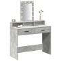 Mesa de Tocador  con luces LED Gris concreto 100x41x140 cm | Foro24.es | Tu tienda online para hogar, jardín y más Foro24.es