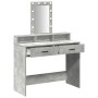 Mesa de Tocador  con luces LED Gris concreto 100x41x140 cm | Foro24.es | Tu tienda online para hogar, jardín y más Foro24.es