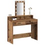 Mesa de Tocador  con Luces LED de Madera Vieja 100x41x140 cm | Foro24.es | Tu tienda online para hogar, jardín y más Foro24.es