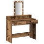Mesa de Tocador  con Luces LED de Madera Vieja 100x41x140 cm | Foro24.es | Tu tienda online para hogar, jardín y más Foro24.es