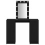 Mesa de Tocador  con Luces LED Roble Negro 102x33x135 cm | Foro24.es | Tu tienda online para hogar, jardín y más Foro24.es