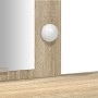 Mesa de Tocador  con Luces LED en Roble Sonoma, 102x33x135 cm | Foro24.es | Tu tienda online para hogar, jardín y más Foro24.es