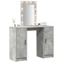 Mesa de Tocador con Luces LED Gris Concreto 102x33x135 cm | Foro24.es | Tu tienda online para hogar, jardín y más Foro24.es
