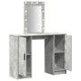 Mesa de Tocador con Luces LED Gris Concreto 102x33x135 cm | Foro24.es | Tu tienda online para hogar, jardín y más Foro24.es
