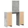 Mesa de Tocador con Luces LED Gris Concreto 102x33x135 cm | Foro24.es | Tu tienda online para hogar, jardín y más Foro24.es