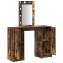 mesa de tocador  con luces LED Roble Ahumado 102x33x135 cm | Foro24.es | Tu tienda online para hogar, jardín y más Foro24.es