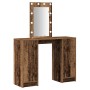 Mesa de Maquillaje con Luces LED Madera Vieja 102x33x135 cm | Foro24.es | Tu tienda online para hogar, jardín y más Foro24.es