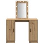 Mesa de Tocador  con Luces LED Roble Artesanal 102x33x135 cm | Foro24.es | Tu tienda online para hogar, jardín y más Foro24.es