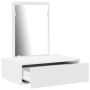 mesa de tocador colgante  blanca 60x40x70 cm de , Tocadores para dormitorios - Ref: Foro24-865190, Precio: 67,92 €, Descuento: %