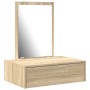 Mesa de tocador colgante de roble Sonoma 60x40x70 cm de , Tocadores para dormitorios - Ref: Foro24-865192, Precio: 66,02 €, D...