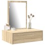 Mesa de tocador colgante de roble Sonoma 60x40x70 cm de , Tocadores para dormitorios - Ref: Foro24-865192, Precio: 66,02 €, D...