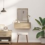 Mesa de tocador colgante de roble Sonoma 60x40x70 cm de , Tocadores para dormitorios - Ref: Foro24-865192, Precio: 66,02 €, D...