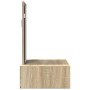 Mesa de tocador colgante de roble Sonoma 60x40x70 cm de , Tocadores para dormitorios - Ref: Foro24-865192, Precio: 66,02 €, D...