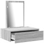 Mesa de Tocador Colgante en Gris Sonoma, 60x40x70 cm de , Tocadores para dormitorios - Ref: Foro24-865195, Precio: 66,90 €, D...