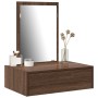 Mesa de tocador colgante Roble Marrón 60x40x70 cm de , Tocadores para dormitorios - Ref: Foro24-865196, Precio: 66,90 €, Desc...