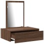 Mesa de tocador colgante Roble Marrón 60x40x70 cm de , Tocadores para dormitorios - Ref: Foro24-865196, Precio: 66,90 €, Desc...