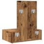 Mesa de tocador colgante de madera envejecida 60x40x70 cm | Foro24.es | Tu tienda online para hogar, jardín y más Foro24.es